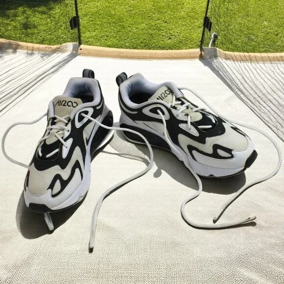 Nike Air Max 200 White Anthracite Black Low Top Lace-Up Sneaker, Size 8.5 - Picture 1 of 10